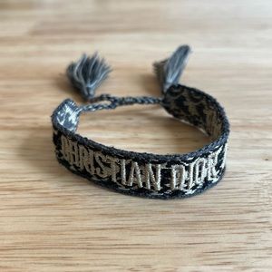 DIOR J’ADIOR Friendship Bracelet - Black/White Oblique